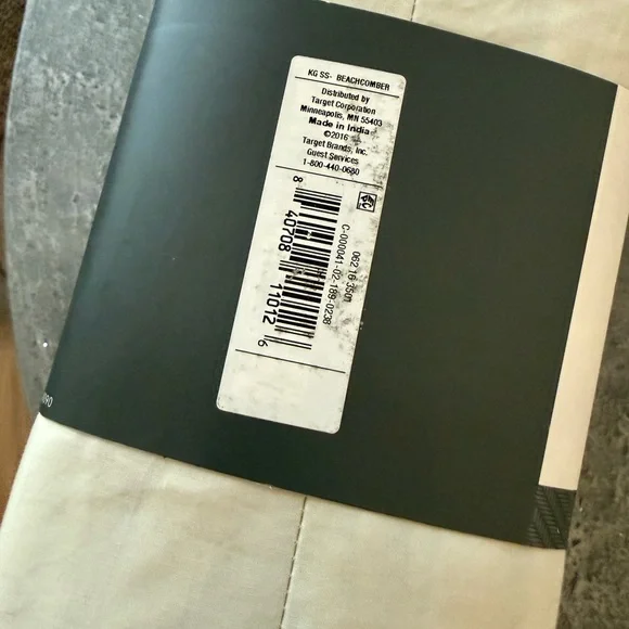 Threshold Vintage-Washed Percale Sheet Set in Cream - Picture 3 of 3